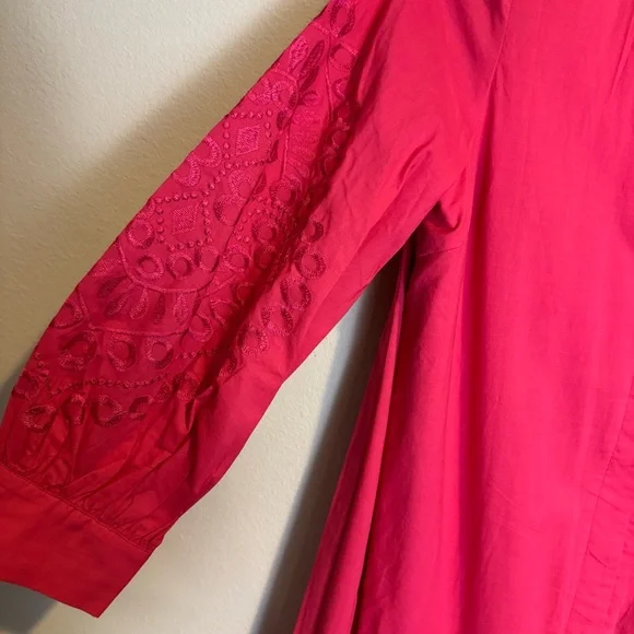 Tuckernuck Hyacinth House Wisteria Caftan Guava Pink - Picture 6 of 9